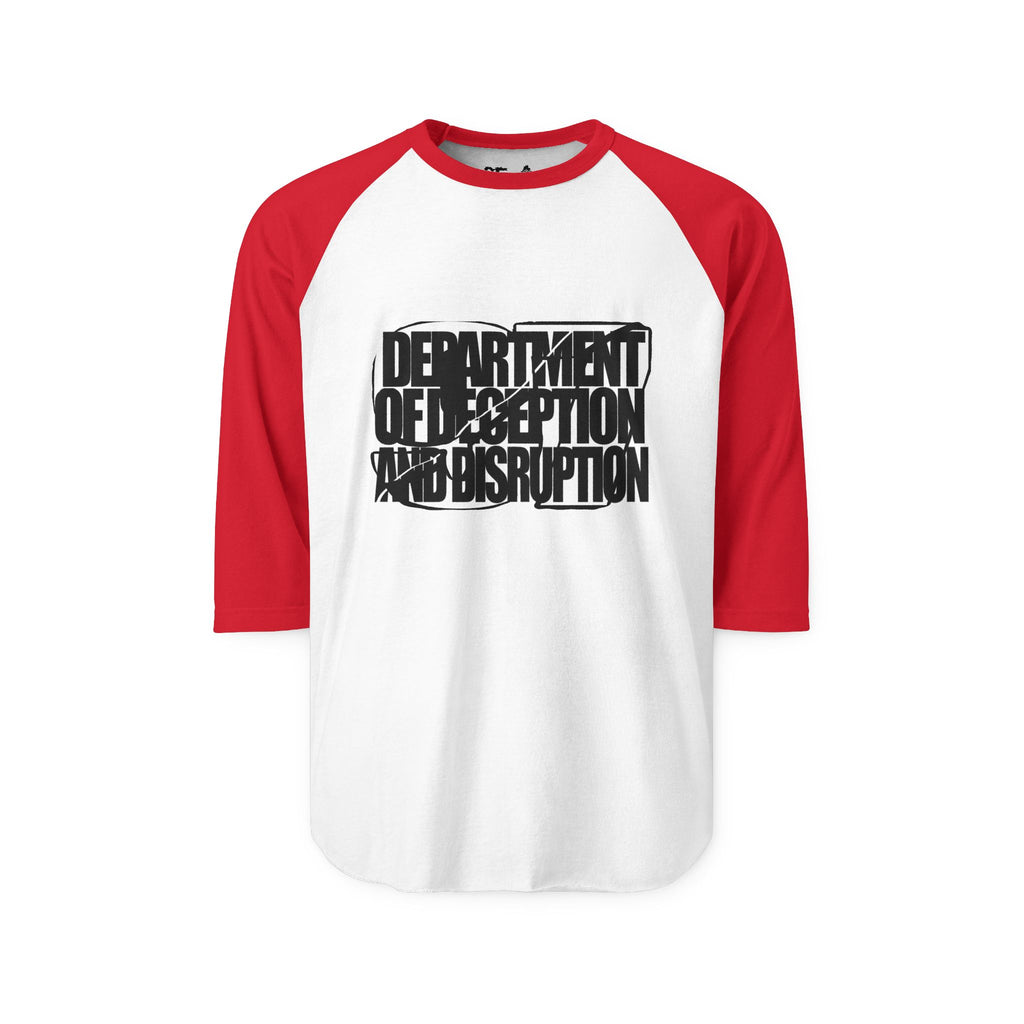 DEPT OF DECEPTION AND DISRUPTION BASEBALL TEE