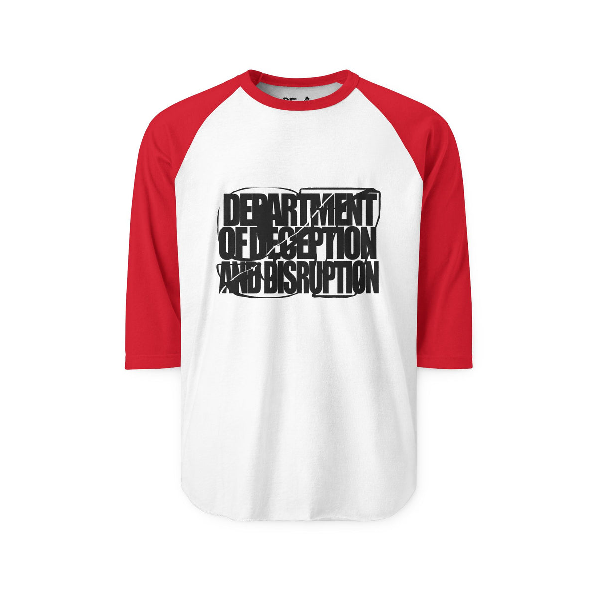 DEPT OF DECEPTION AND DISRUPTION BASEBALL TEE