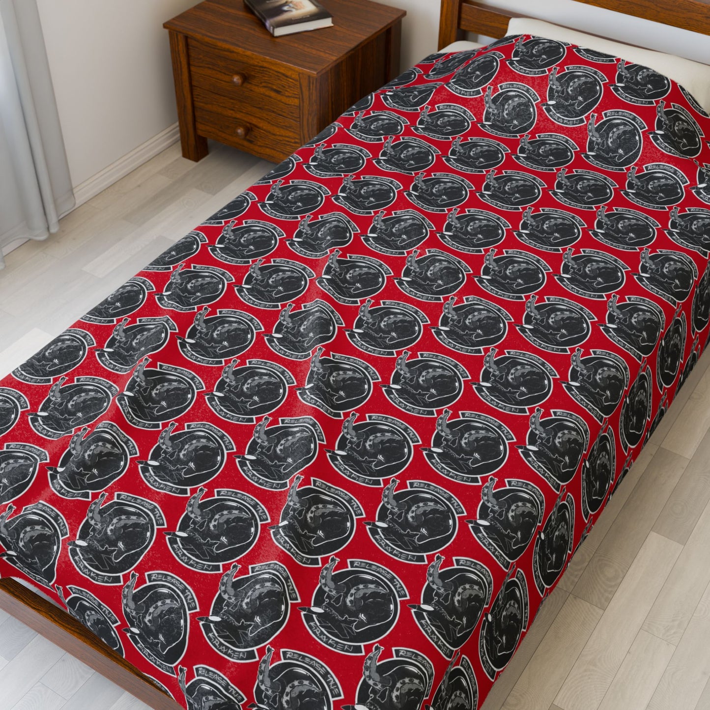 KRAKEN VELVETEEN PLUSH BLANKET
