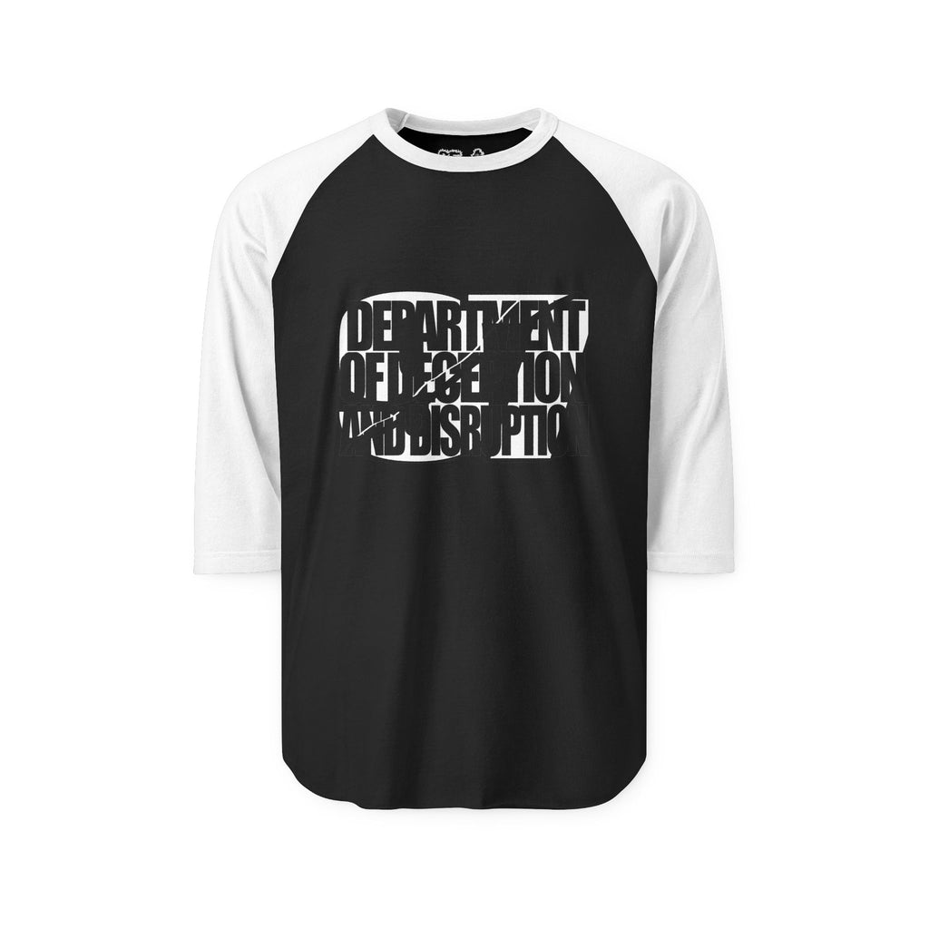 DEPT OF DECEPTION AND DISRUPTION BASEBALL TEE