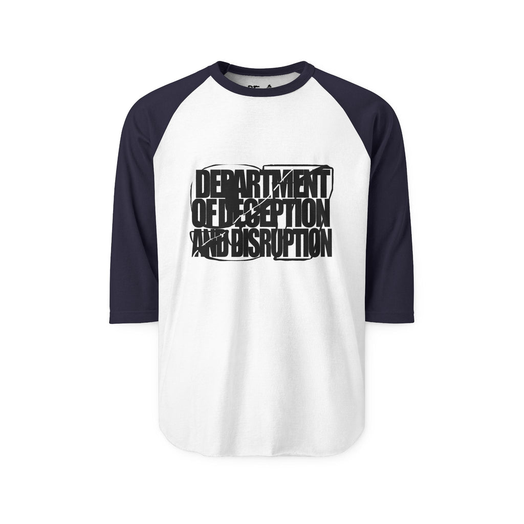 DEPT OF DECEPTION AND DISRUPTION BASEBALL TEE